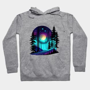 Galactic Forest IV - White BG Hoodie